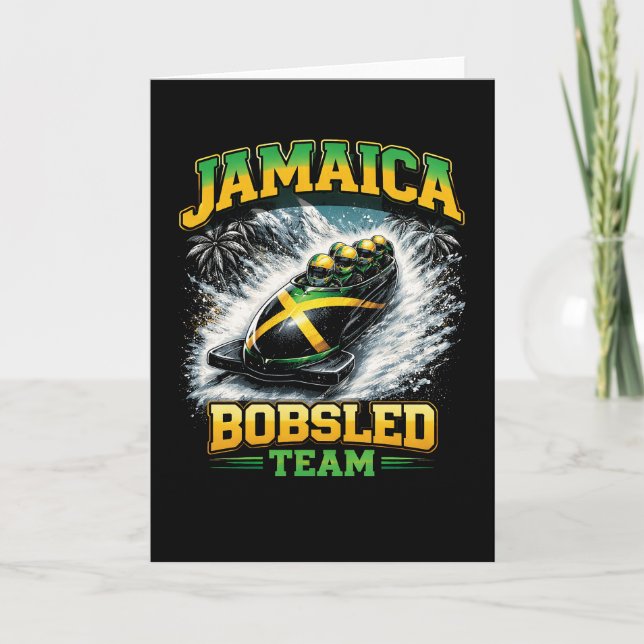 Jamaica Bobsled Team Helgkort (Framsida)