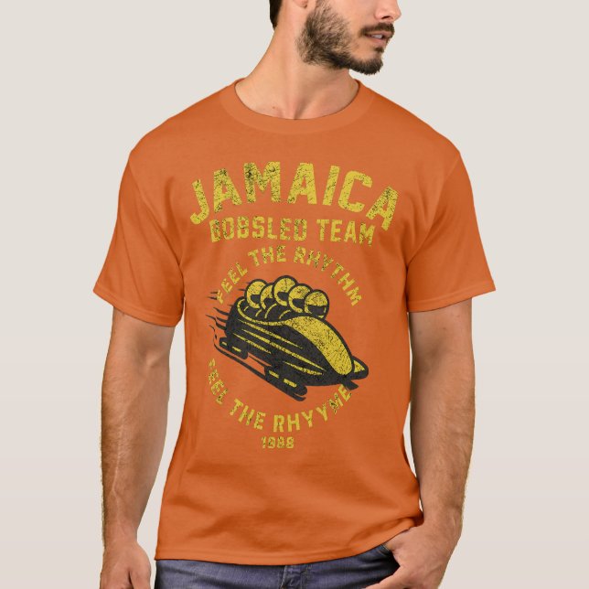 Jamaica Bobsled Team T Shirt (Framsida)