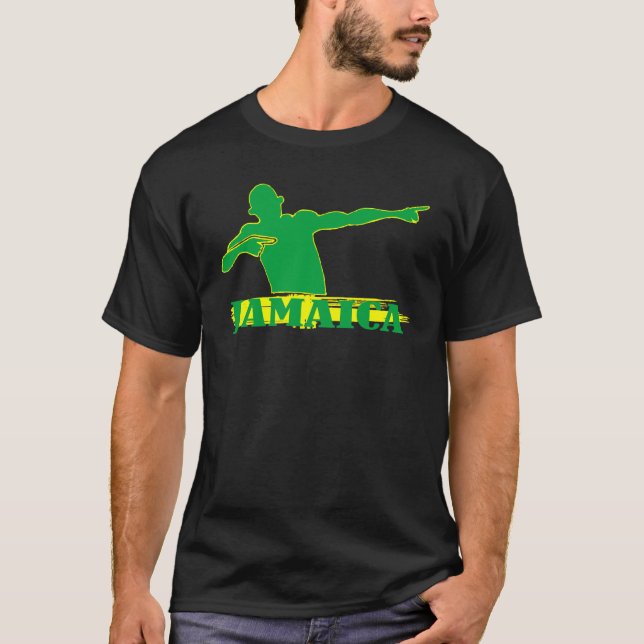 Jamaica Bolt Tee Shirt (Framsida)