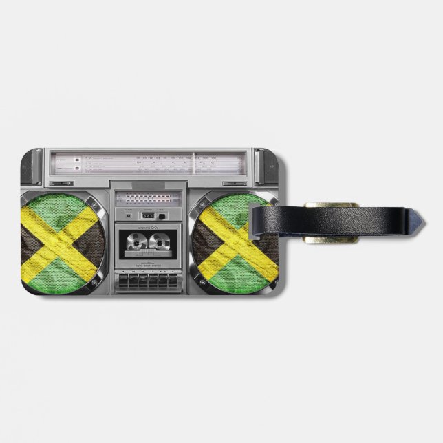 Jamaica boombox bagagebricka (Baksida Vågrät)