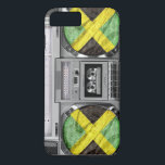Jamaica boombox<br><div class="desc">Hej,  denna old school och coola representerar en karosseri för vintage tillsammans med flagga av jamaica. Lustigt och sabbat det följer dig överallt!</div>