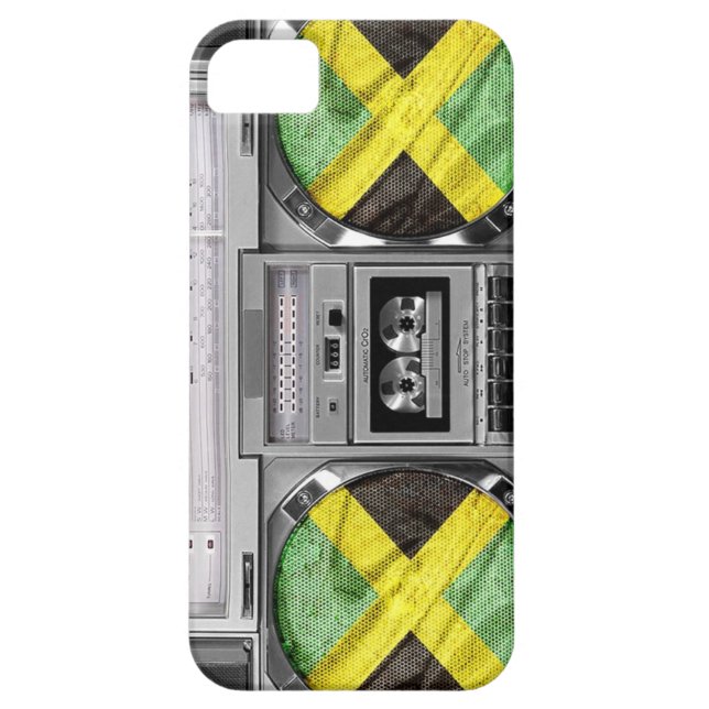 Jamaica boombox Case-Mate iPhone skal (Baksidan)