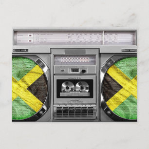 Jamaica boombox vykort