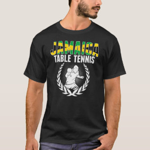 Jamaica Bord Tennis Jamaican Ping Pong Supporte T Shirt