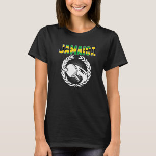 Jamaica Bord Tennis Jamaican Ping Pong Supporte T Shirt