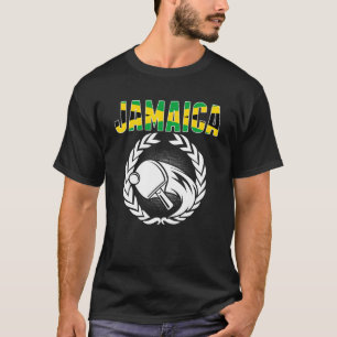 Jamaica Bord Tennis Jamaican Ping Pong Supporte T Shirt