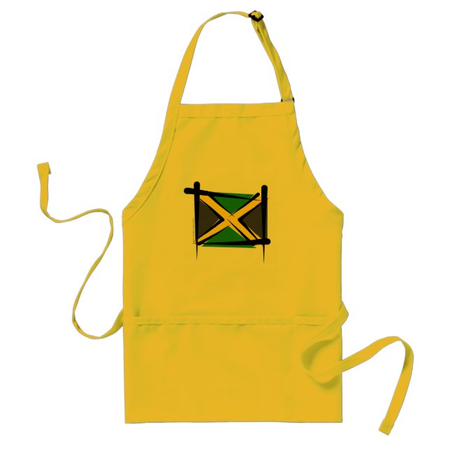 Jamaica borstar flagga förkläde (Framsidan)