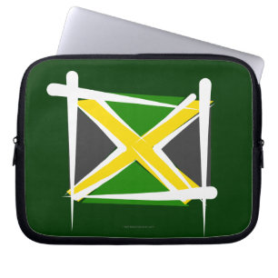 Jamaica borstar flagga laptop sleeve