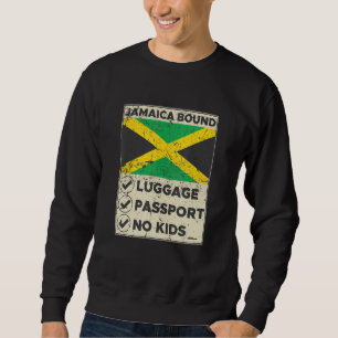 Jamaica Bound Bagage Pass Reser utan Barn Resekläd Lång Ärmad Tröja