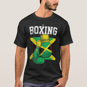 Jamaica Boxing Glove Boxer Boxing Jamaican Flagga T Shirt