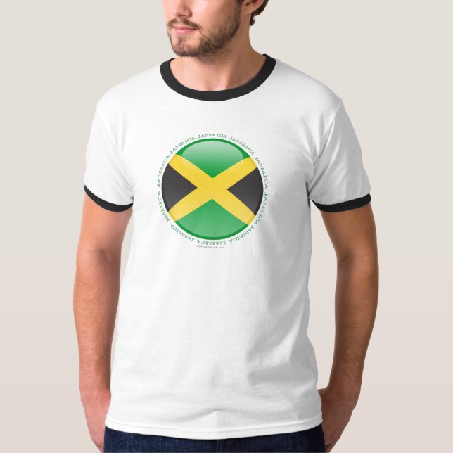 Jamaica bubblar flagga t shirt (Framsida)