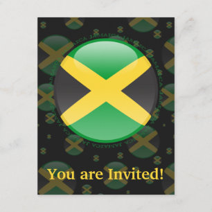 Jamaica Bubble Flagga Inbjudningar