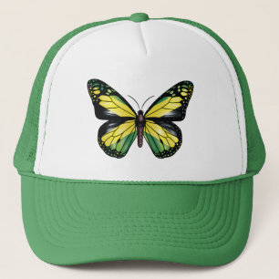 Jamaica butterfly monarch flagga keps