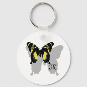 Jamaica Butterfly Shadow Monogram Nyckelring