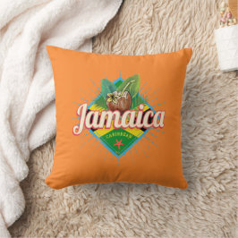 Jamaica caribbönretro flagga-vintage kudde
