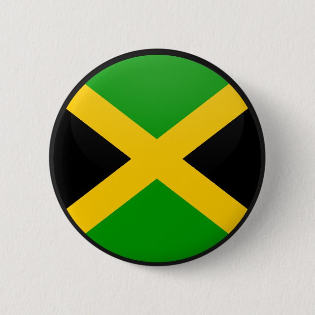 Jamaica cirklar den kvalitets- flagga knapp (Framsida)