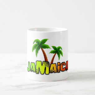 Jamaica coconut träd färgad mugg