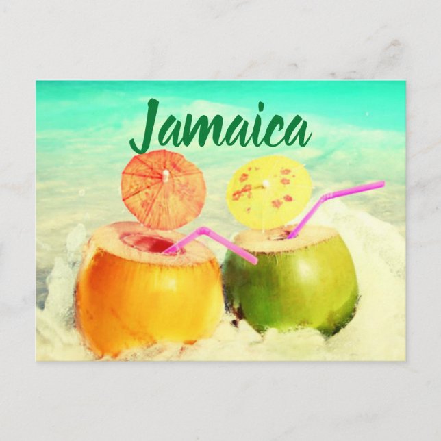 Jamaica coconuts vykort (Framsida)
