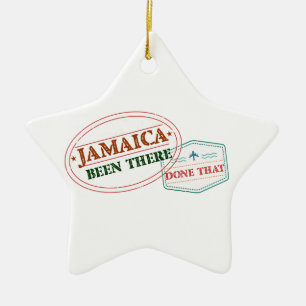 Jamaica där gjort det julgransprydnad keramik