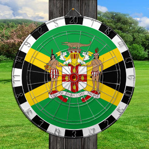 Jamaica Dartboard & Jamaican Flagga / sporten boar Darttavla