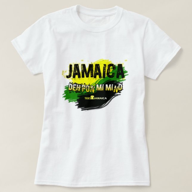 Jamaica Deh Pon Mi varar besvärad damT-tröja T-shirt (Design framsida)