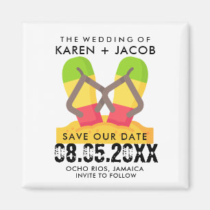 Jamaica Destination Beach Wedding Datumet Magnet