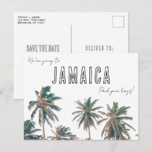 Jamaica Destination Bröllop på Stranden Spara Datu Vykort