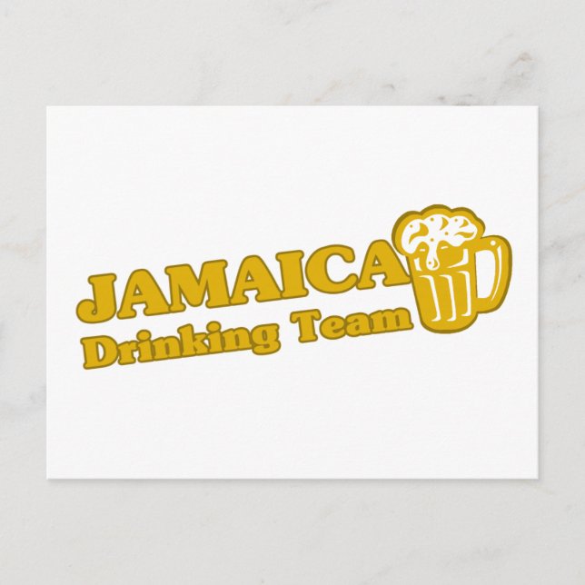 Jamaica Drinking Team Vykort (Framsida)