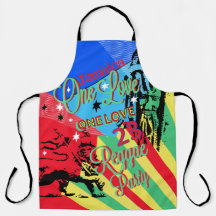 Jamaica en Kärlek Reggae Party Apron