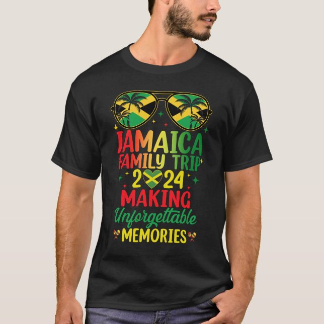 Jamaica Family Resa 2024 Skapar Memories Jamaica V T Shirt (Framsida)