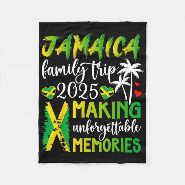 Jamaica Family Resa 2025 Skapar Memories Jamaica V Fleecefilt (Framsidan)