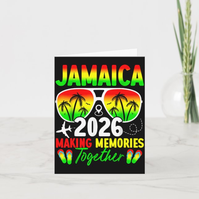 Jamaica Family Reunion 2026 Making Memories Vacati Kort (Framsida)