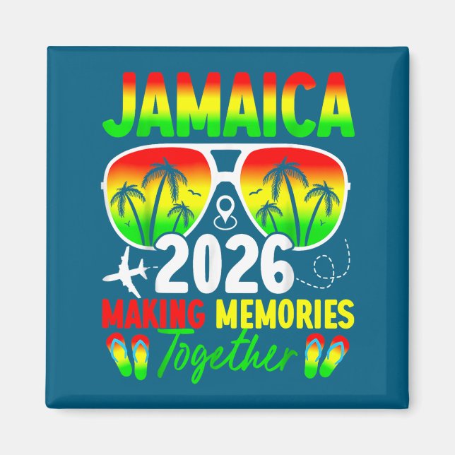 Jamaica Family Reunion 2026 Making Memories Vacati Magnet (Framsidan)