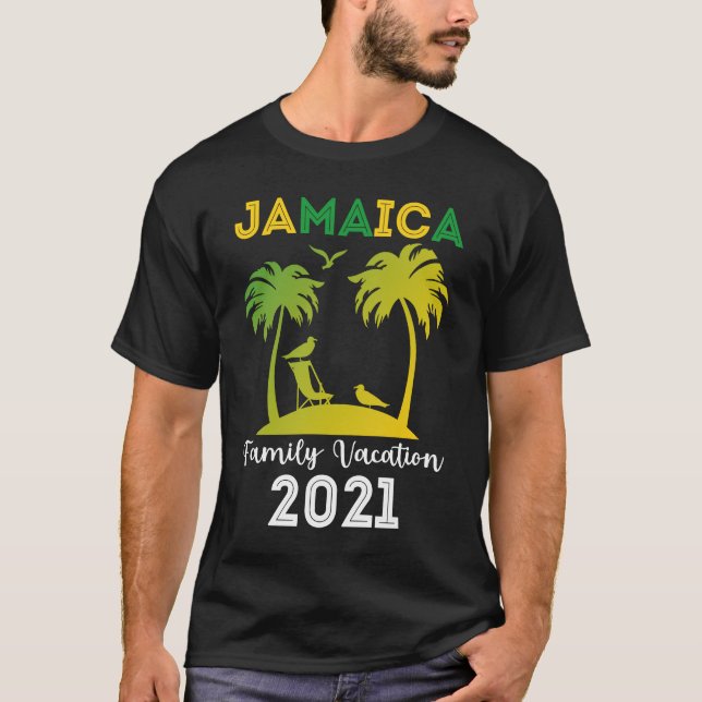 Jamaica Family Vacation 2021 , Sommardag T Shirt (Framsida)