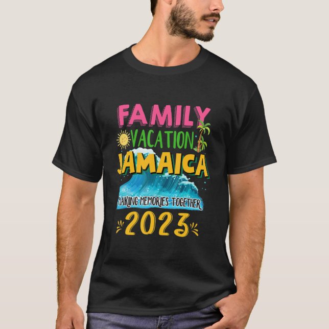 Jamaica Family Vacation 2023 Matching Family Summe T Shirt (Framsida)