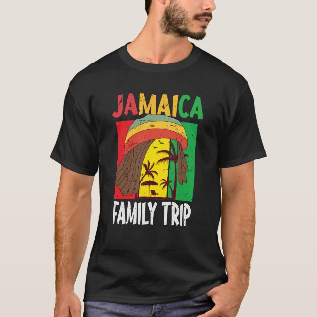Jamaica Family Vacation Jamaica Holiday Caribbean  T Shirt (Framsida)