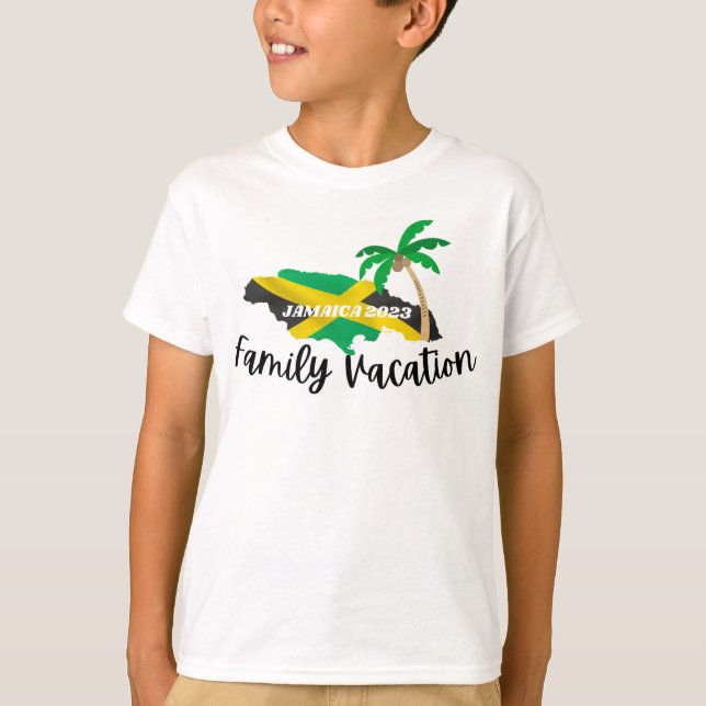 Jamaica Family Vacation T Shirt (Framsida)