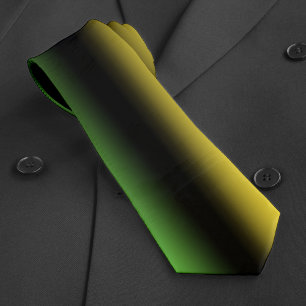 Jamaica Färg Gradient Ombre Grönt Black & Guld Slips