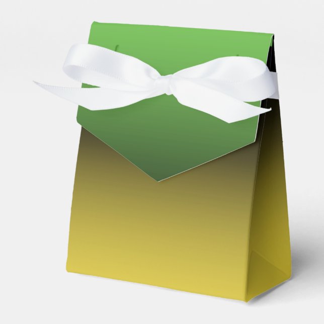 Jamaica Färg Gradient Ombre Grönt & Guld Presentaskar (Framsidan Sidan)