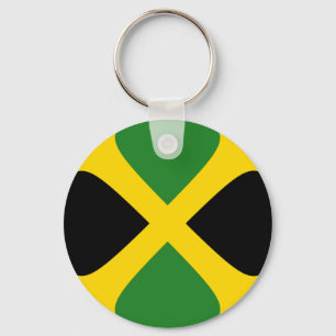 Jamaica Fisheye Flagga Keychain Nyckelring