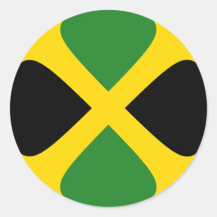 Jamaica Fisheye Flagga Klistermärke