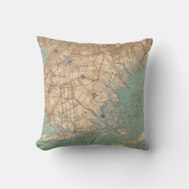 Jamaica fjärd och Brooklyn Kudde (Framsida)