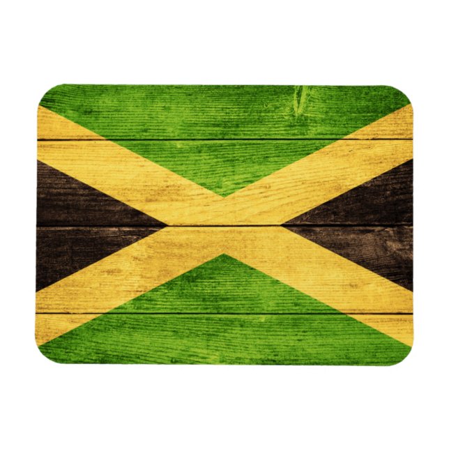 Jamaica Flag Island - Proud Jamaicans - Magnet (Horisontell)