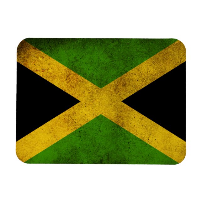 Jamaica Flag Island - Proud Jamaicans - Magnet (Horisontell)