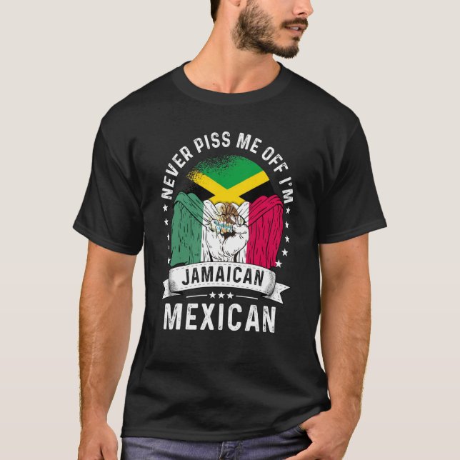 Jamaica Flag Mexico Grown Humor Citizen Pride T Shirt (Framsida)