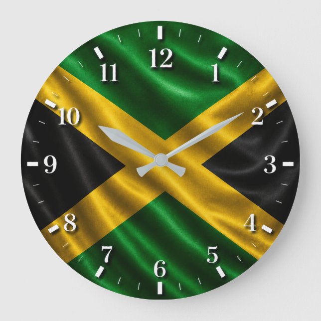 Jamaica Flag Watch 2026 Stor Klocka (Framsida)