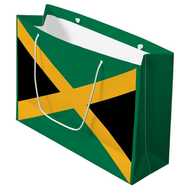 Jamaica Flagga (Framsidan Vinklad)