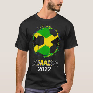 Jamaica Flagga 2022 Supporter Jamaican Ocer Team J T Shirt