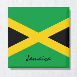 Jamaica flagga & America helgdag/sportfantaster Magnet