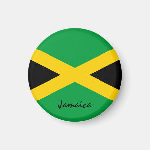 Jamaica flagga & Amerika - resa/sportfantaster Magnet